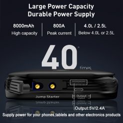 Car Jump Starter Starting Device Battery Power Bank 800A Jumpstarter Auto Buster Emergency Booster Car Charger Jump Start
