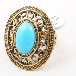 Tibetan Silver 925 with turquoise stone woman ring
