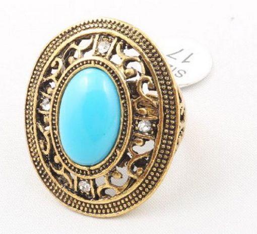 Tibetan Silver 925 with turquoise stone woman ring