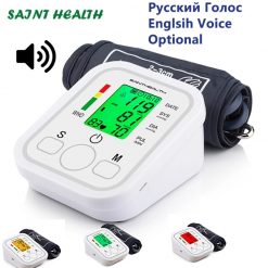 Health Arm Automatic Blood Pressure Monitor BP Sphygmomanometer Pressure Meter Tonometer for Measuring Arterial Pressure