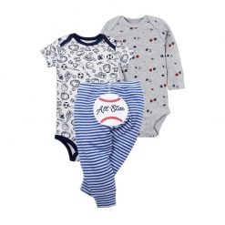 Baby Boy Girl Clothes Sets Long Sleeve o-neck Bodysuit+Pants Newborn Fashion 2021 Costume Spring Outfit Unisex New Born 6-24M