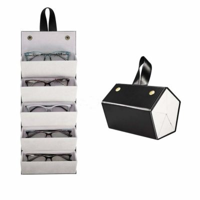 Sunglasses Organizer Collector - PU Eyeglasses Storage Case Box -Multiple Hanging Eyewear Holder Display Wholesale