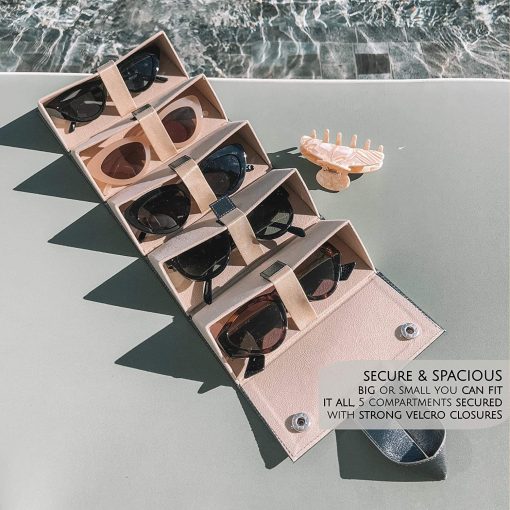 Sunglasses Organizer Collector - PU Eyeglasses Storage Case Box -Multiple Hanging Eyewear Holder Display Wholesale