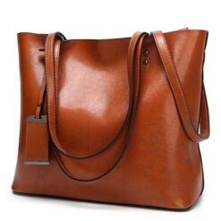 Women Waxing Leather bag handbag shoulder