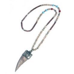 Jasper necklace with Tibetan wood element