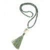 Jade and tassel necklace