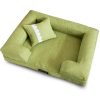 Green with pillow