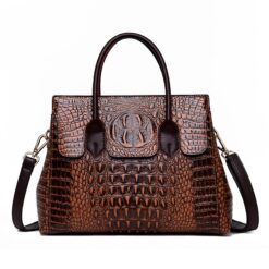 Women Crocodile Genuine Leather Handbag Crossbody Bags