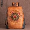 Men's & women's backpack vintage high quality leather genuine leather TOP MAX BAGS