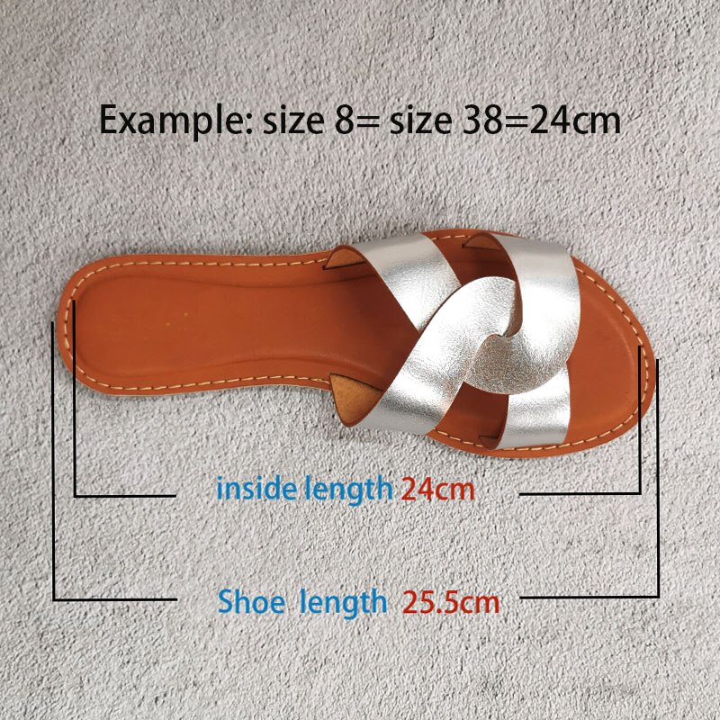 New Slides Women Summer Slippers Outdoor Summer Beach Shoes Fashion Brand Slip-on Woman Slippers Female Leather Sandals