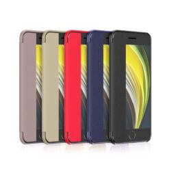 Mirror Translucent View Flip Phone Case For iPhone