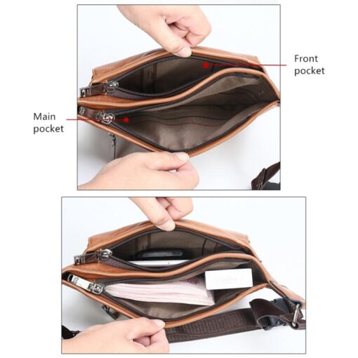 Money Phone Belt Bag Chest Pouch Waist Bags Unisex Pack Sling Bag Leather Hip Bag