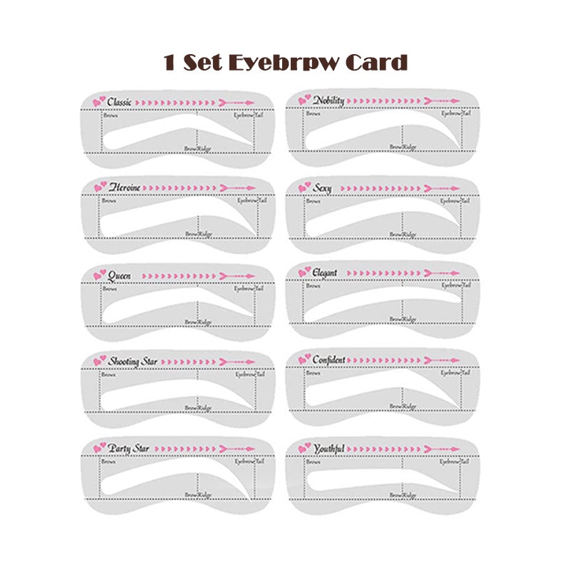 2023 One Step Eyebrow Stamp Shaping Kit Set Makeup Brow Waterproof Contour Stencil Tint Natural Stick Hairline Powder Enhance
